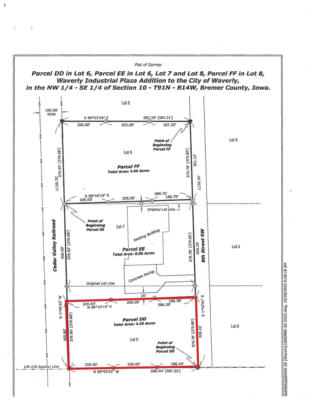 4.29 ACRES PARCEL DD OF LOT 6 WAVERLY INDUSTRIAL PLAZA, WAVERLY, IA 50677, photo 3 of 3